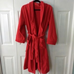 L.L. Bean kids Unisex fleece robe